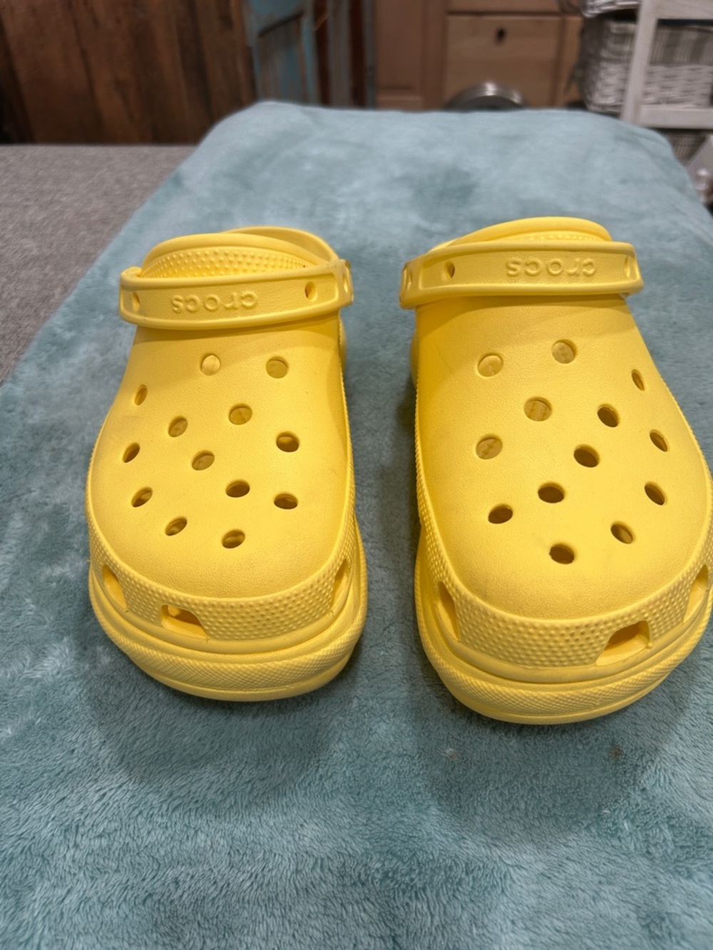 CROCS Kids' Classic Clog in Bright Yellow